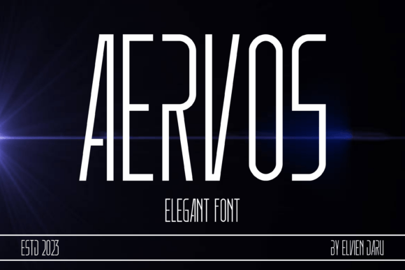 Aervos: The Bold Sans Serif Font for Makers