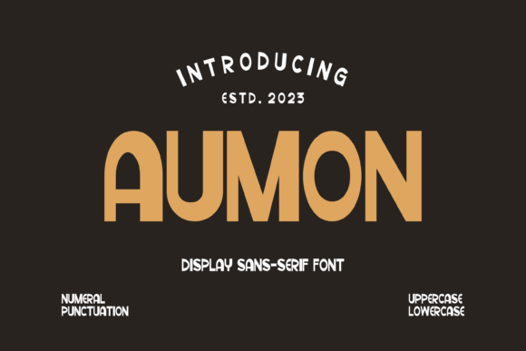 Aumon: A Bold Sans Serif Typeface for Editorial Design