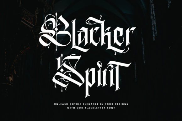 Blacker Spirit Typeface for Bold Branding