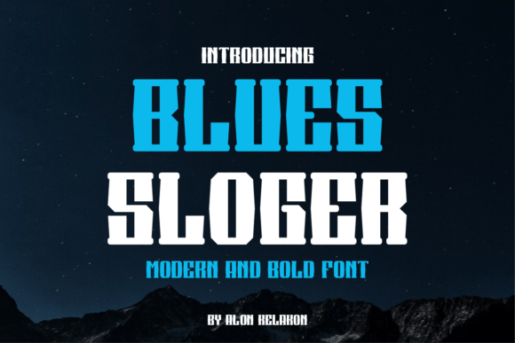 Blues Sloger: A Bold Serif Font for Makers