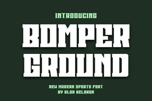Bomber Ground: A Bold Display Font for Makers