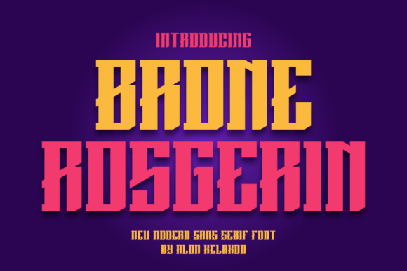 Brone Rosgerin: A Bold Display Font for Editors