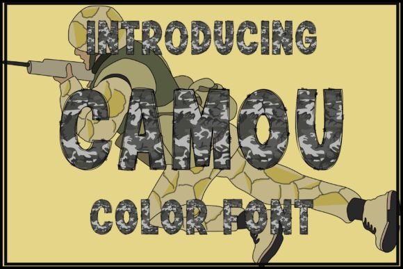 Camou Font: Bold Typography for Editorial Design