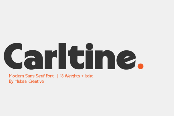 Carltine: A Bold Serif Font for Digital Design