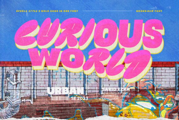 Curious World: A Playful Sans Serif Typeface