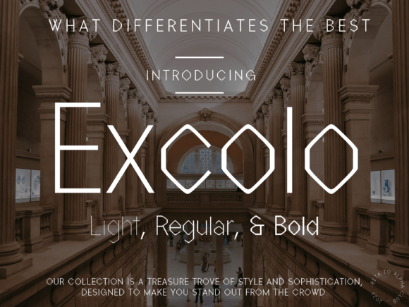 Excolo: A Modern Sans Serif Typeface for Web Design