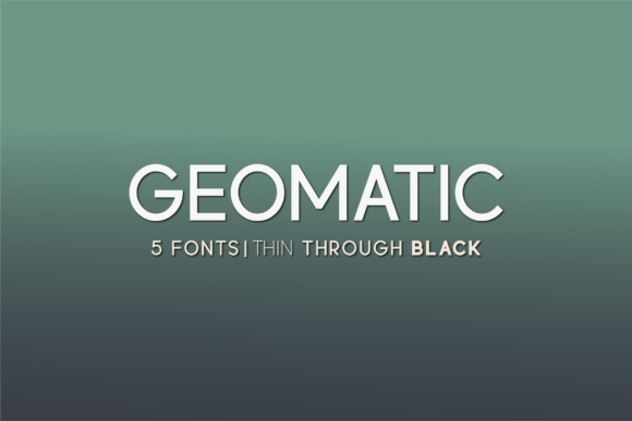Geomatic: The Versatile Sans Serif Font for Crafters
