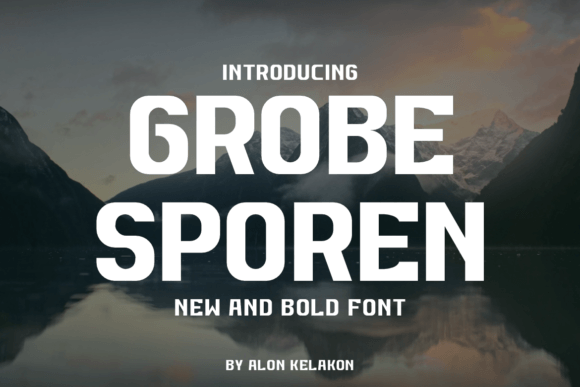 Grobe Sporen: A Bold Typeface for Brand Identity