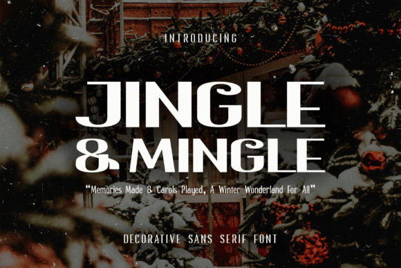 Jingle Mingle: A Playful Display Font for Editorial Design