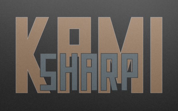 Kamisharp Font: A Friendly Display Typeface for Makers