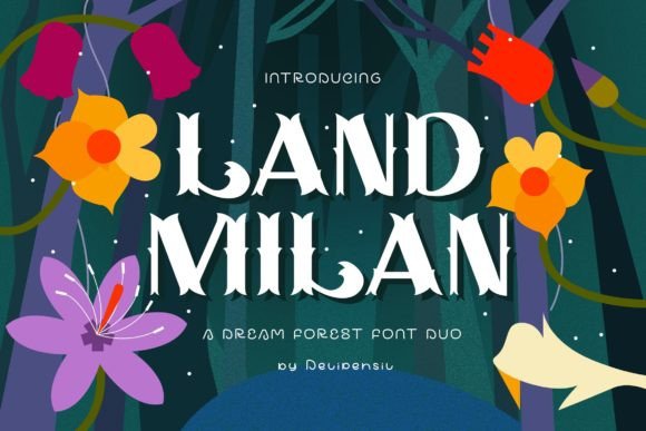 Landmilan: A Bold Serif Font for Digital Impact