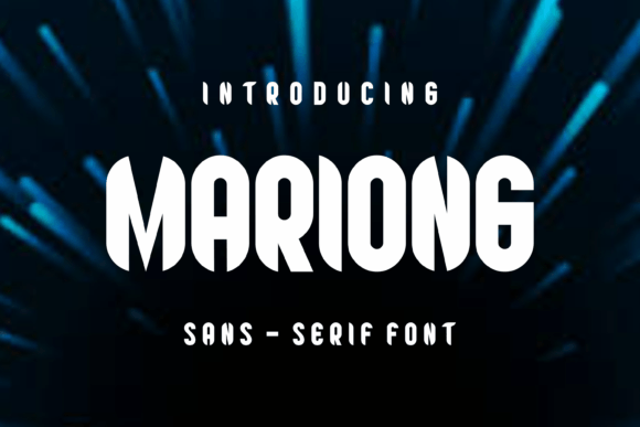 Mariong Font: Bold & Friendly Typeface