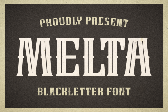 Melta: A Bold Blackletter Typeface for Web Design