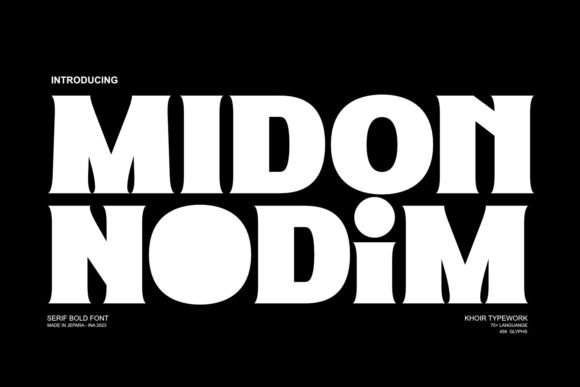 Midon: A Bold Serif Font for Strong Brand Identity