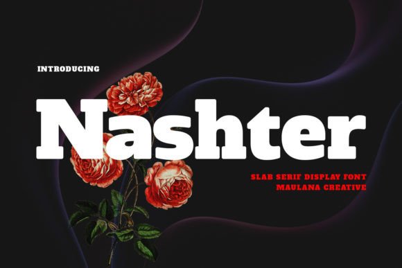 Nashter: A Bold Slab Serif Typeface for Modern Editorial Design