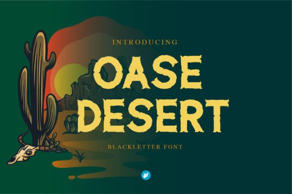 Oase Desert: A Bold Blackletter Font for Web Design