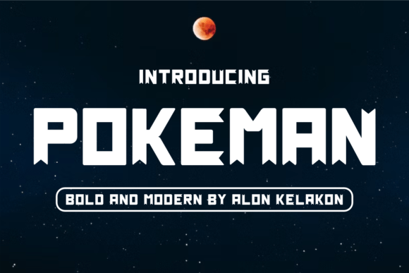 Pokeman Font: Bold Sans Serif for Makers
