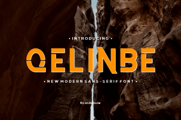 Qelinbe: A Bold Sans Serif Font for Modern Branding