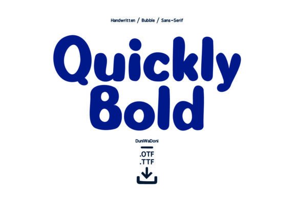 Quickly Bold: A Playful Typeface for Editorial Design