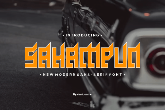 Sahampun: A Bold Sans Serif Font for Strong Branding