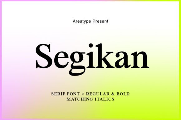 Segikan: A Serif Typeface for Clear Campaigns