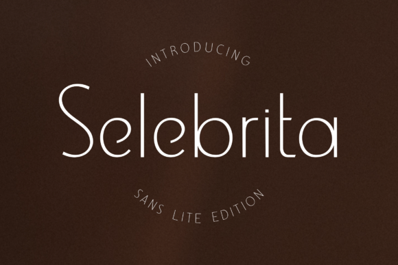 Selebrita Lite: A Bold Sans Serif Font for Marketers