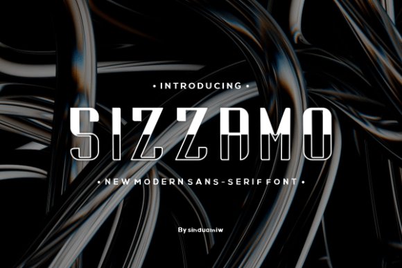 Sizzamo: A Bold Sans Serif Typeface for Modern Editorial Design