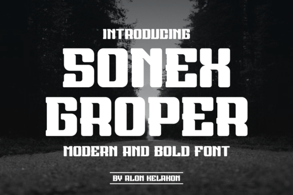 Sonex Groper: The Bold Serif Font for Crafters