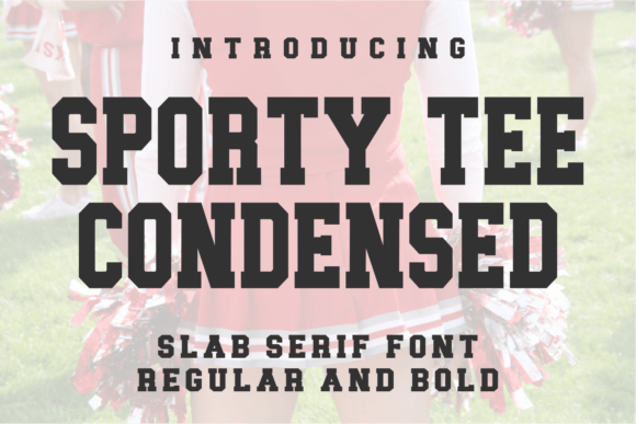 Sporty Tee Condensed Typeface for Editorial Design