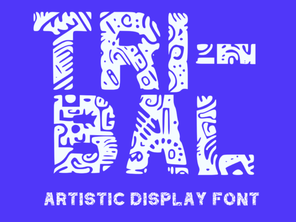 Tribal Doodle: A Bold Display Font for Marketers