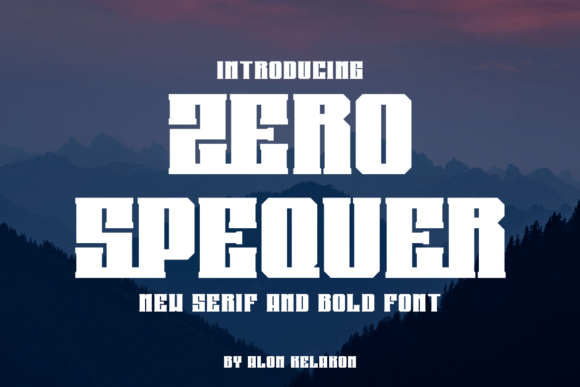 Zero Spequer: A Bold Serif Font for Makers